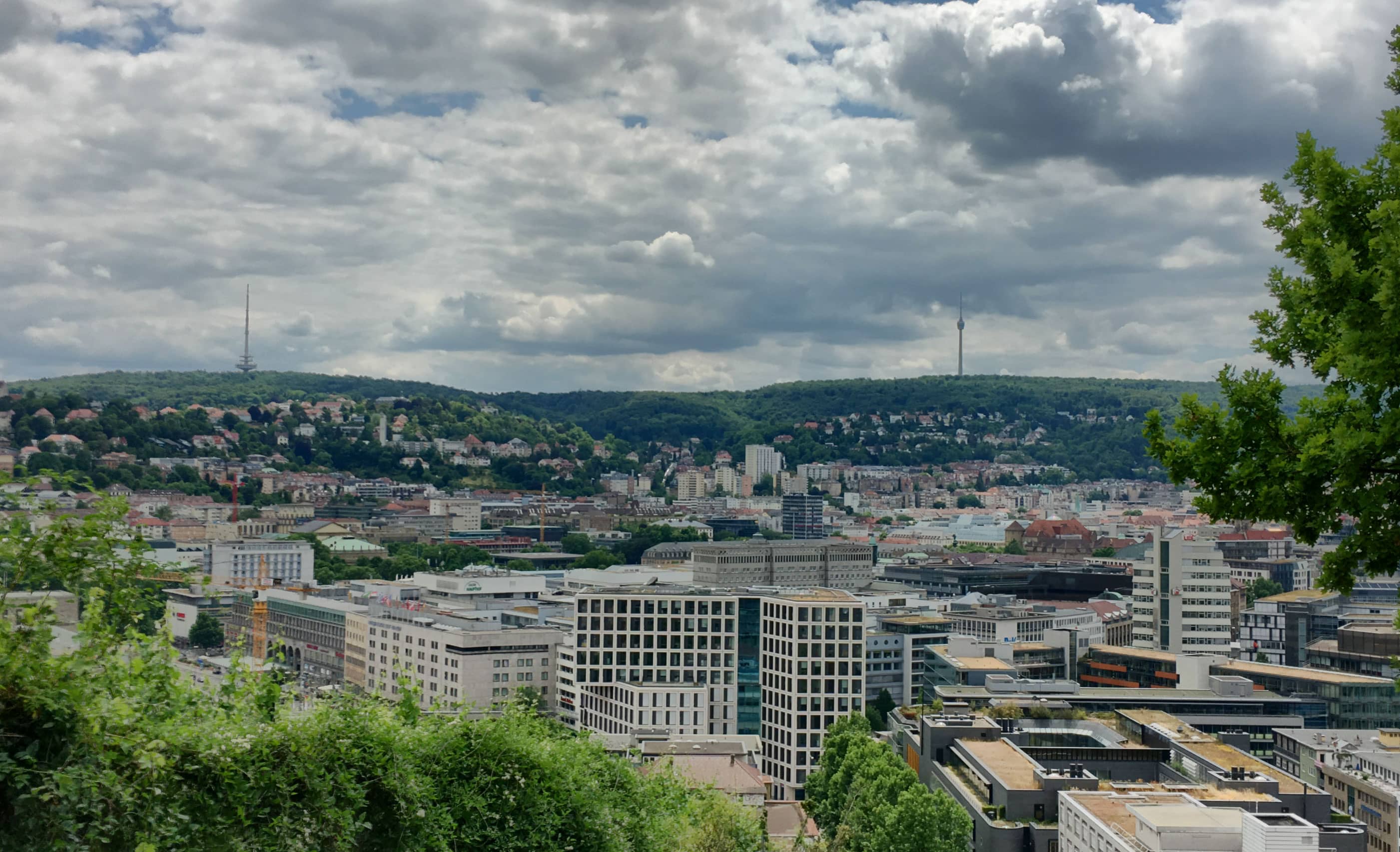 View of Stuttgart from the hills, a key sightseeing spot.